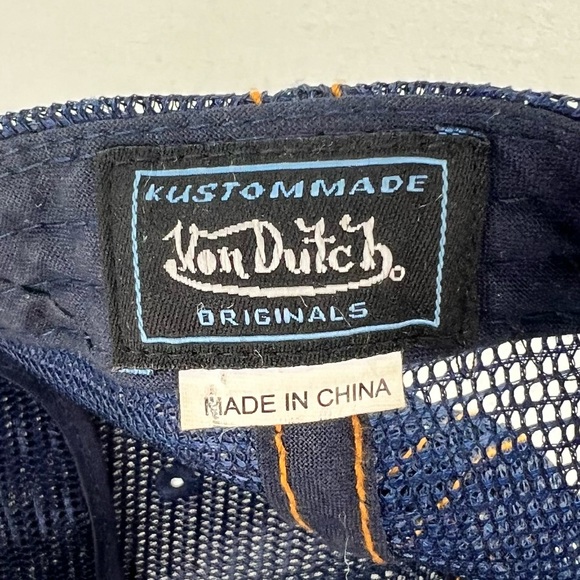 Von Dutch Denim & Rhinestone Hat